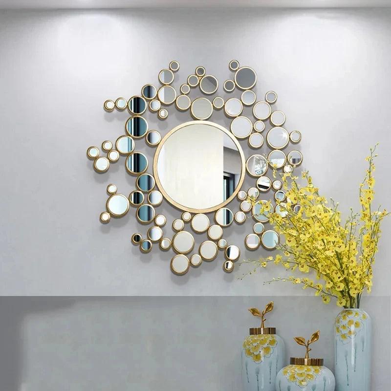 Modern Aesthetic Decorative Mirror Living Room Large Wall Mirror Home Design Luxury Custom-made Miroir Chambre Wall Decor - Pacisia