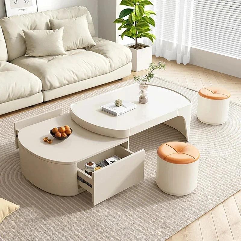 Glamour Minimalist Coffee Tables Design Modern Luxury Living Room Coffee Tables Unique Wood Muebles Para El Hogar Furniture - Pacisia