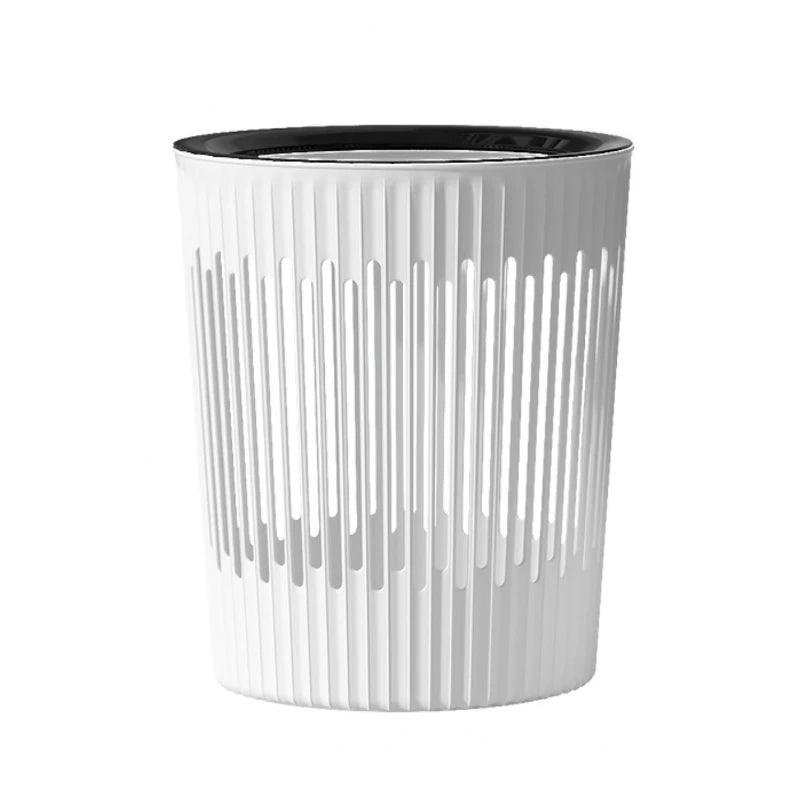 White Nordic Waste Bin Living Room Simple Plastic Trash Can Kitchen Cleaning Tools Garbage Bin Bathroom lixeira Home Products - Pacisia