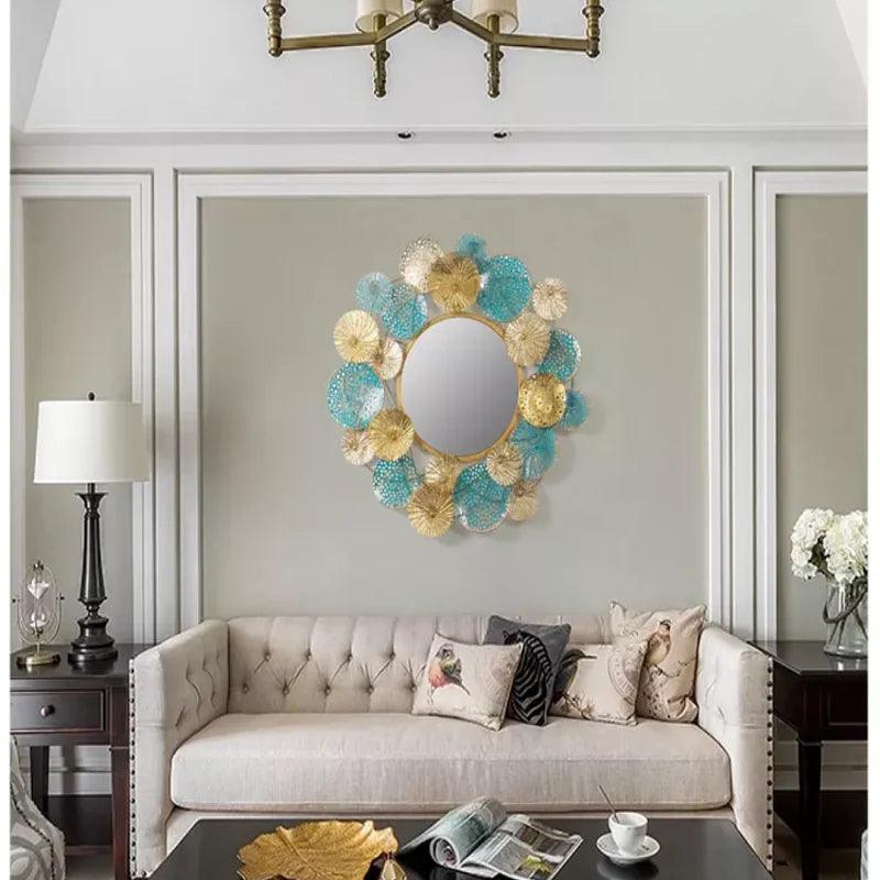 Wavy Aesthetic Decorative Mirrors Bathroom Stained Large Decorative Mirrors Irregular Decoracion Habitacion House Decoration - Pacisia