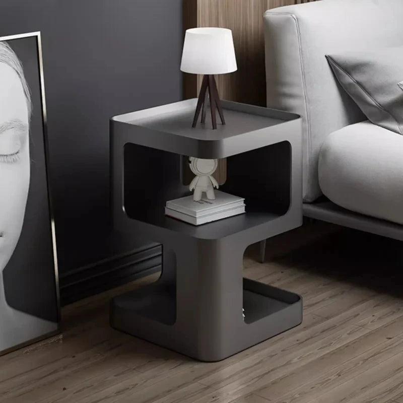 Metal Minimalist Night Table Cheap Black Luxury Nordic Nightstands Bedroom Modern Articulos Para El Hogar Hotel Furniture - Pacisia