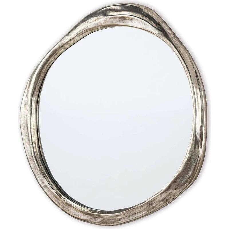 Handicraft Crafts Wall Mirror Bedroom Gold Length Mirror Standing Salon Interior Large Big Size Espejos Redondos Room Furniture - Pacisia