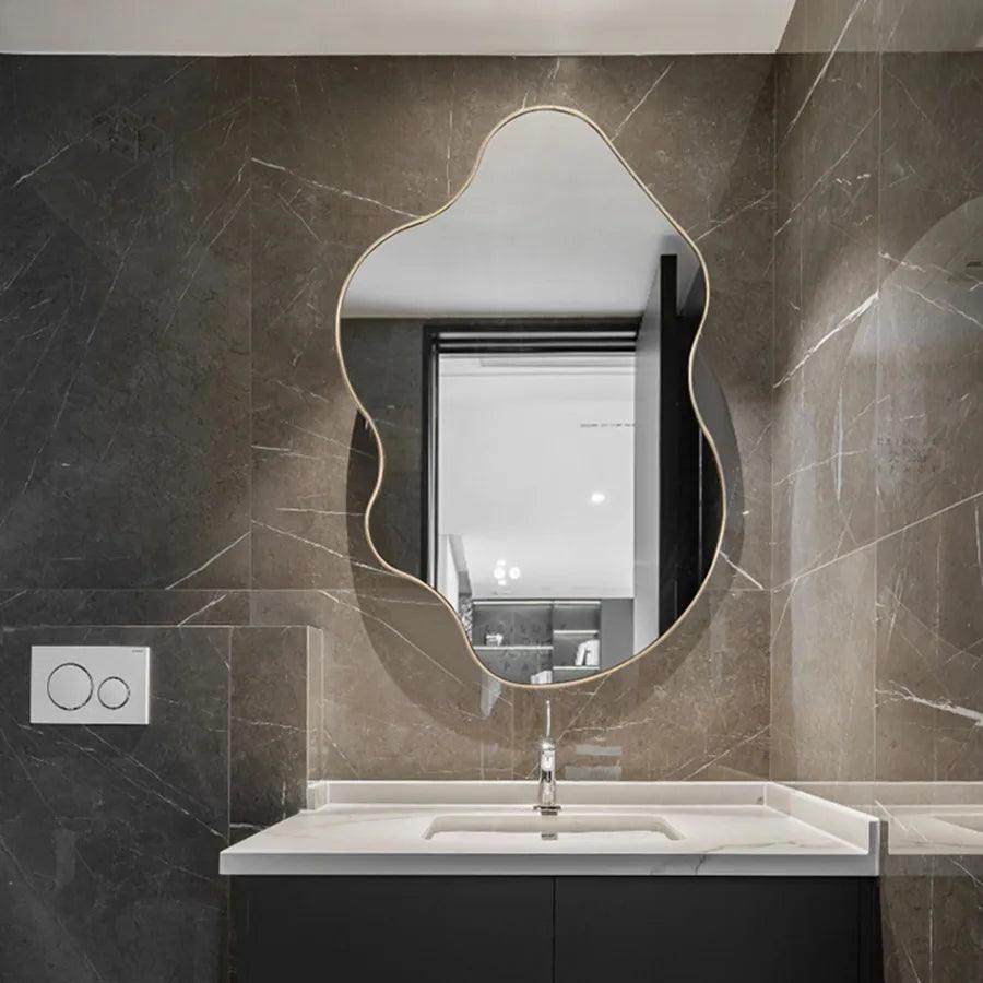 Aesthetic Mirror Decoration Makeup Sheet Desk Vanity Mirror Ornament Shower Women Bedroom Living Room Big Specchio Home Decor - Pacisia
