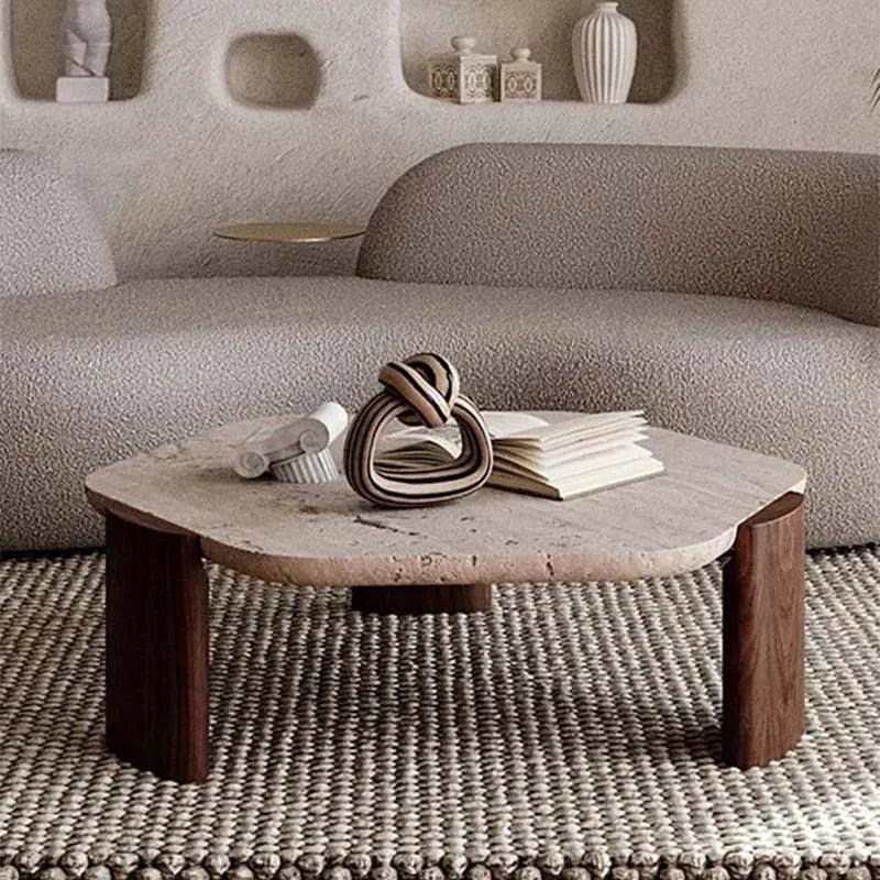 Luxury Designer Tabletop Coffee Table Organizer Living Room Simple Modern Tea Low Table Irregular Shape Couchtisch Furniture - Pacisia