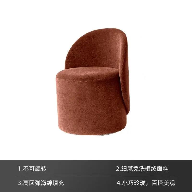 Bedroom light luxury makeup stool dressing stool chair minimalist backrest dressing table stool home internet celebrity ins CoSM - Pacisia