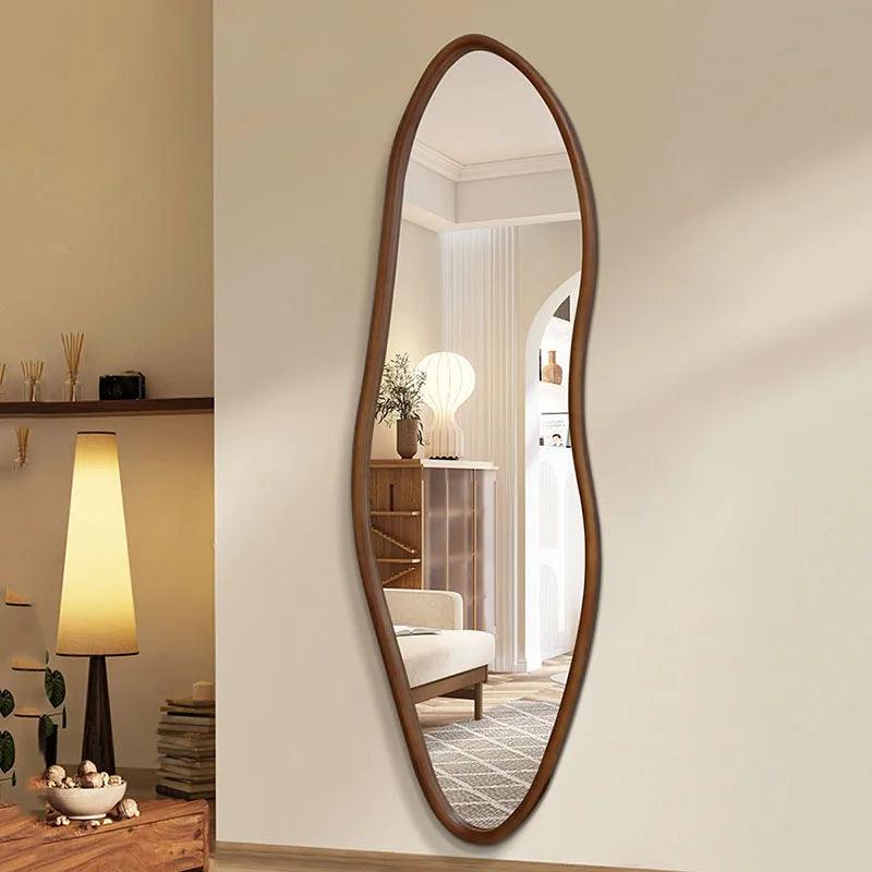 Asymmetric Wall Decorative Mirrors Girls Aesthetic Hallway Luxury Mirror Full Body Large Dekoracyjne Lustra Home Decoration - Pacisia