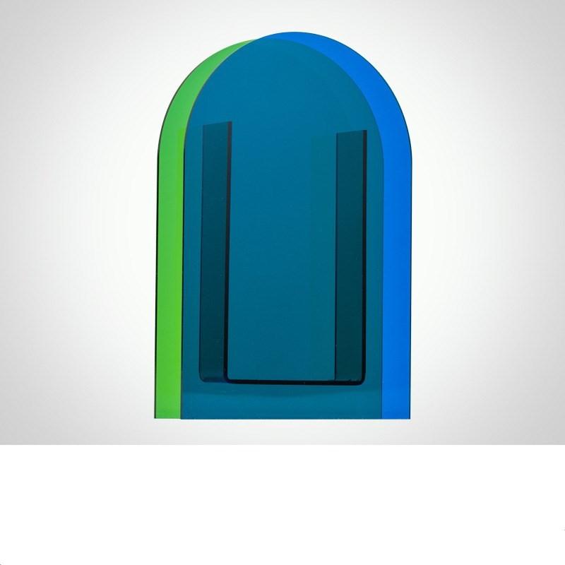 Acrylic Color Double-piece Geometric Shape Vase - Pacisia