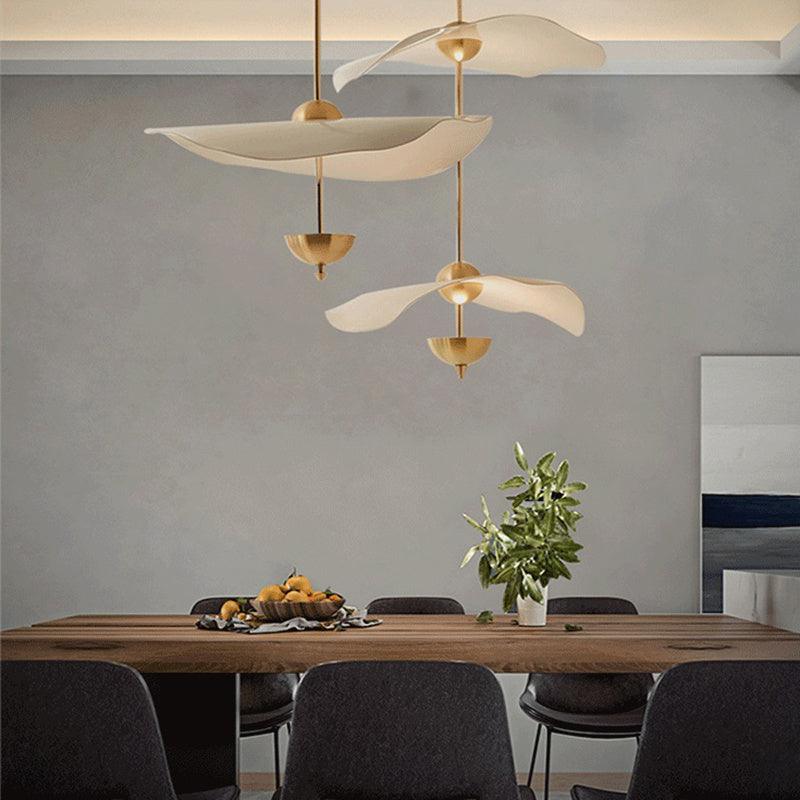 Acrylic Lotus Leaf Chandelier In Window - Pacisia