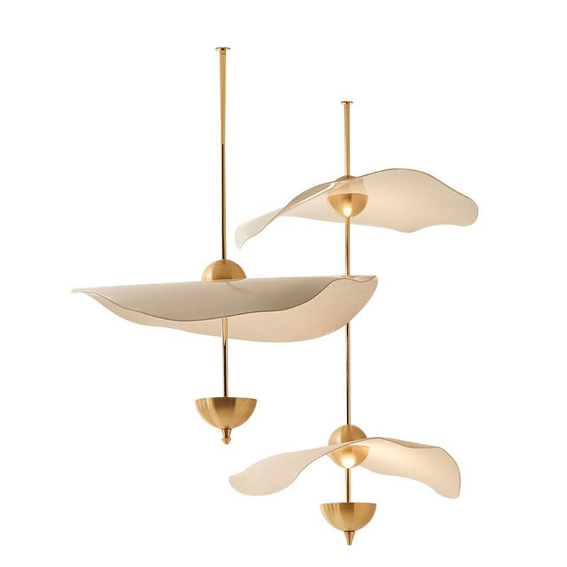 Acrylic Lotus Leaf Chandelier In Window - Pacisia