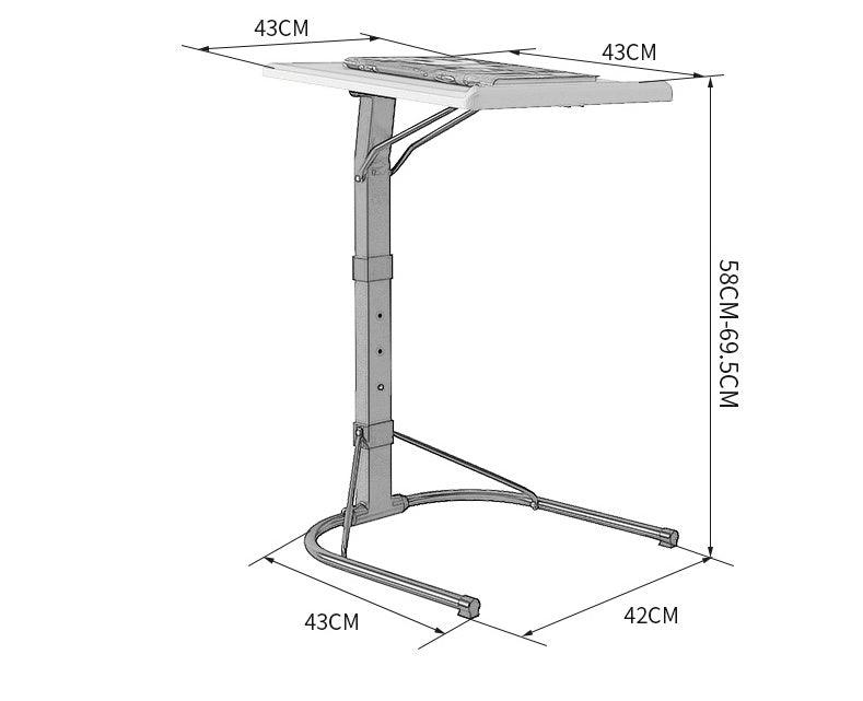 Adjustable Foldable Computer Table and Laptop Desk Rotation Laptop Bed Table - Pacisia