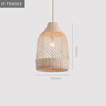 Art Japanese Zen Rattan Chandelier - Pacisia