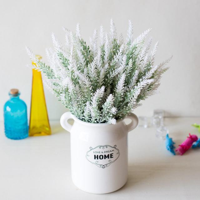 Artificial Flower Potted Plastic Flower Fake Bouquet Plant Home Decoration - Pacisia