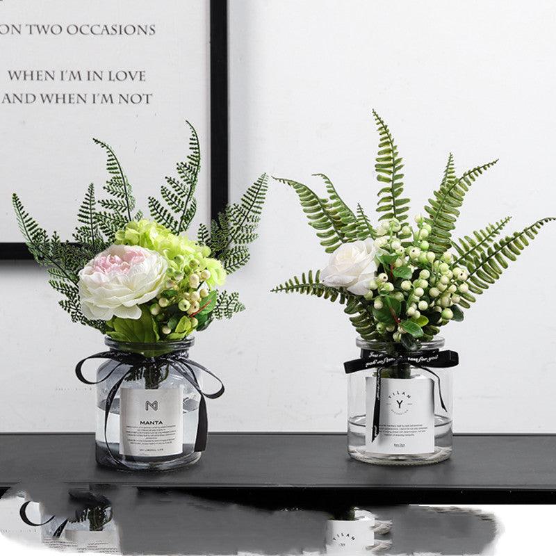 Artificial Green Plant Ornaments Potted Ornaments Green Plants Fake Flower Ornaments - Pacisia