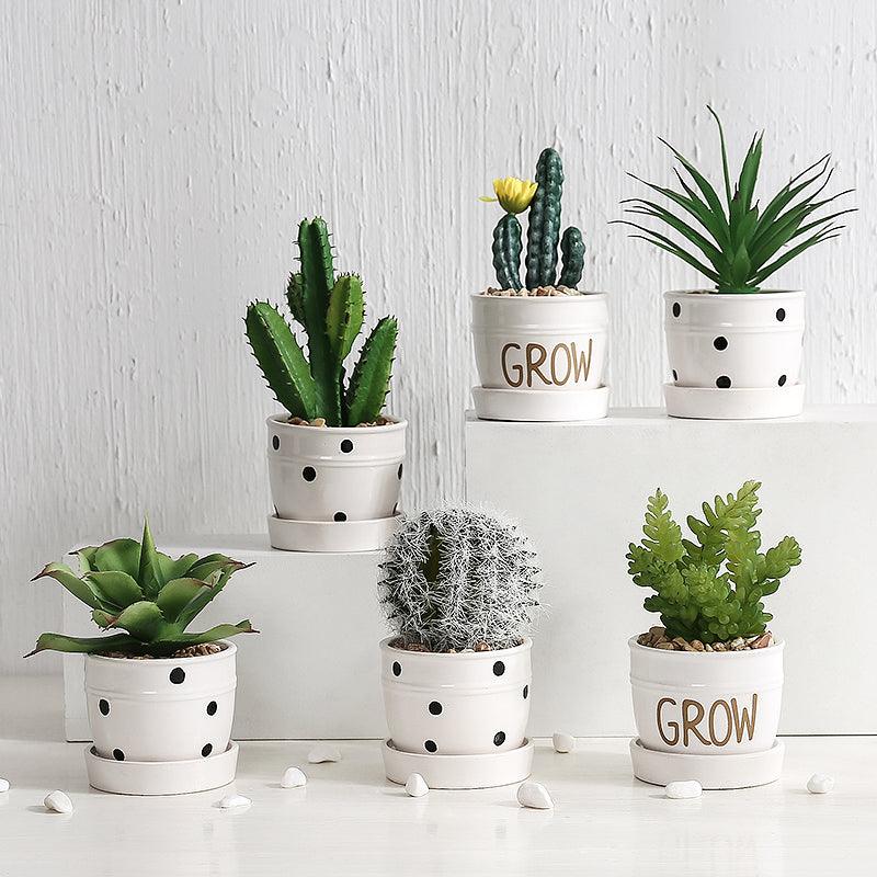 Artificial Green Plant Ornaments Potted Ornaments Green Plants Fake Flower Ornaments - Pacisia