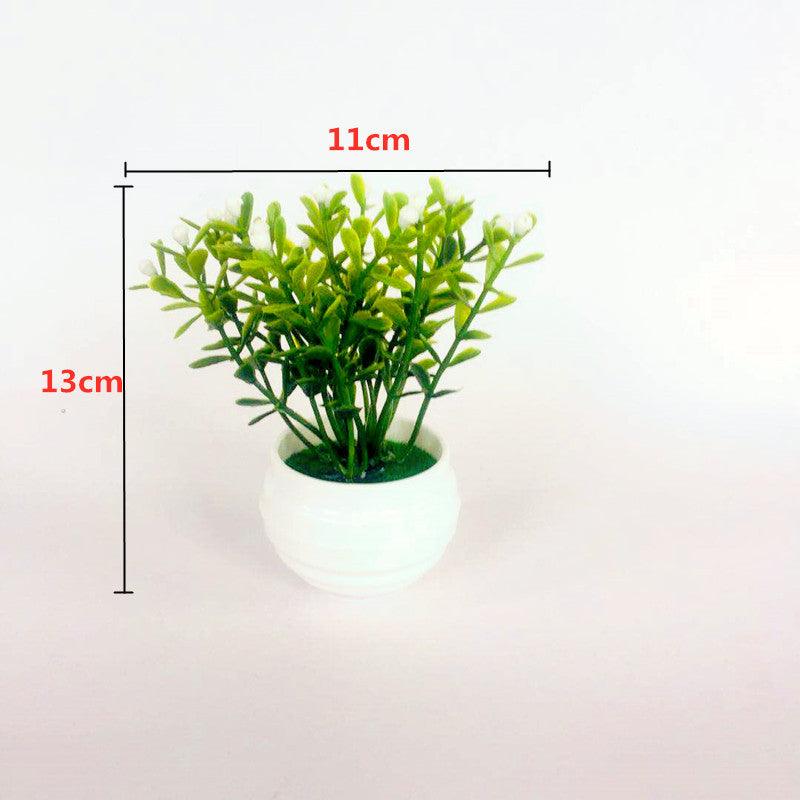Artificial Green Plants Potted Artificial Flowers Small Ornaments - Pacisia