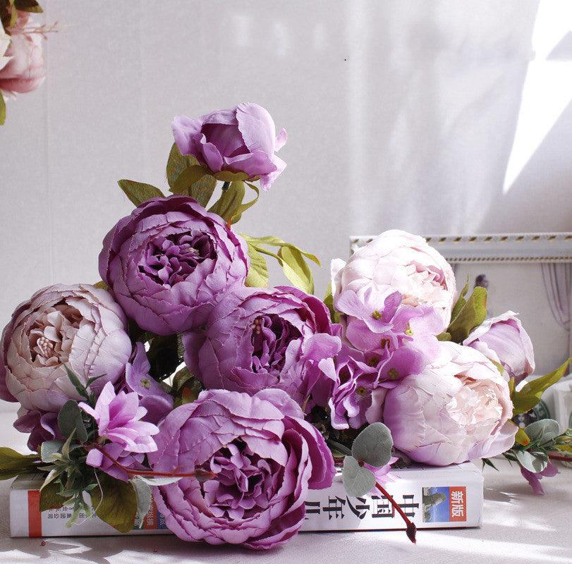 Artificial peony flower bouquet living room decoration - Pacisia