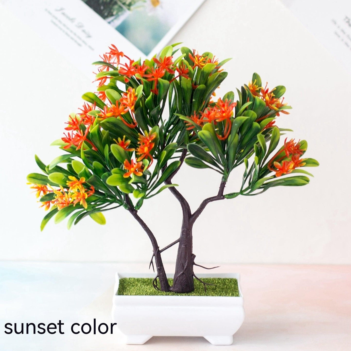 Artificial Plant Potted Indoor Desktop Fake Flower Decoration Home Decoration Ornaments - Pacisia