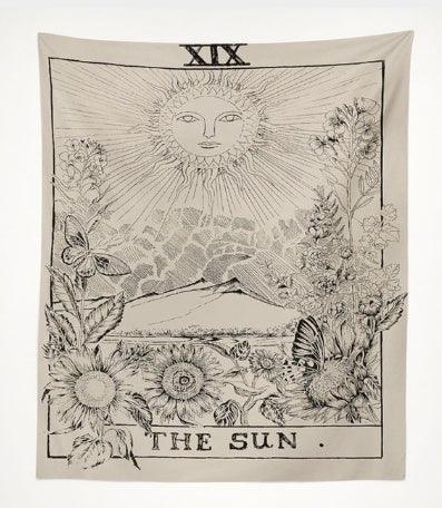 Astrology star sun star moon living room bedroom tapestry home decoration - Pacisia