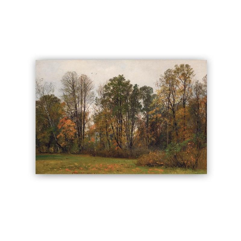 Autumn Trees Landscape Oil Painting - Canvas Poster for Living Room Decor | Pacisia - Pacisia