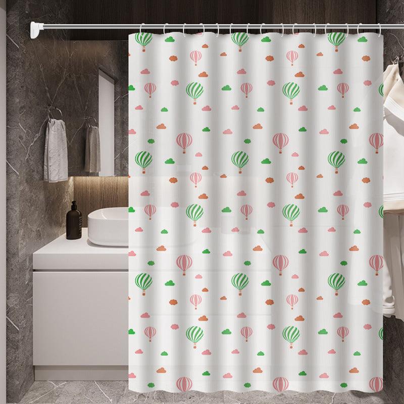 Bathroom Printing Waterproof Partition Shower Curtain - Pacisia