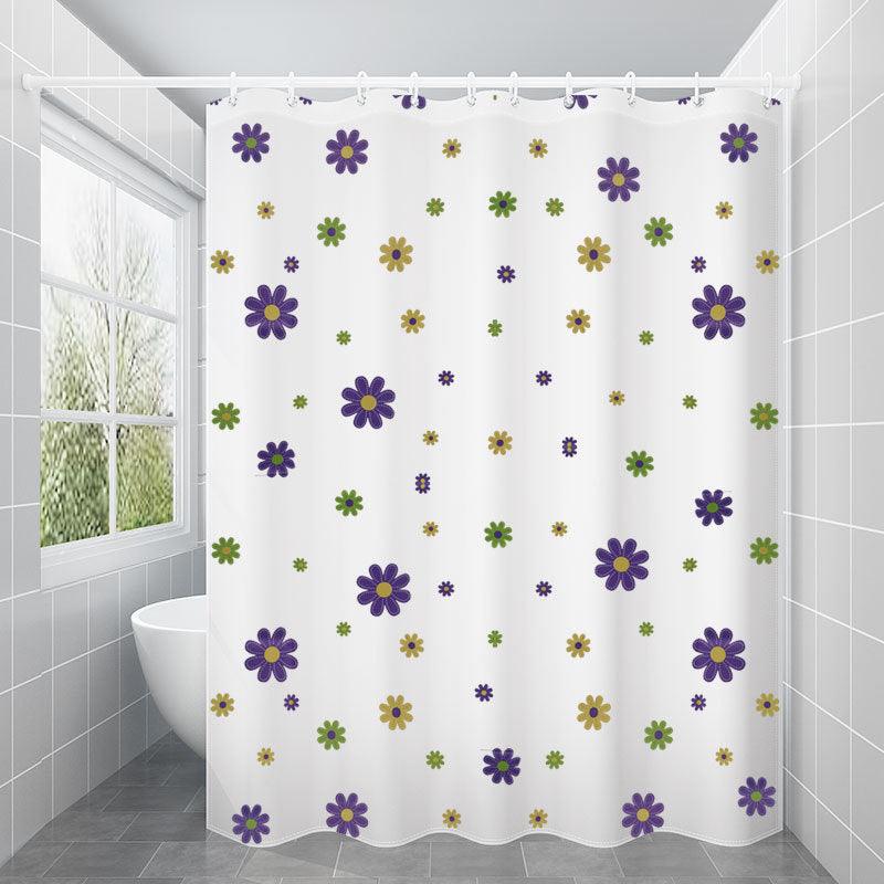 Bathroom Printing Waterproof Partition Shower Curtain - Pacisia