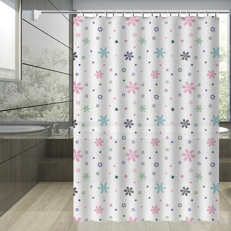 Bathroom Printing Waterproof Partition Shower Curtain - Pacisia