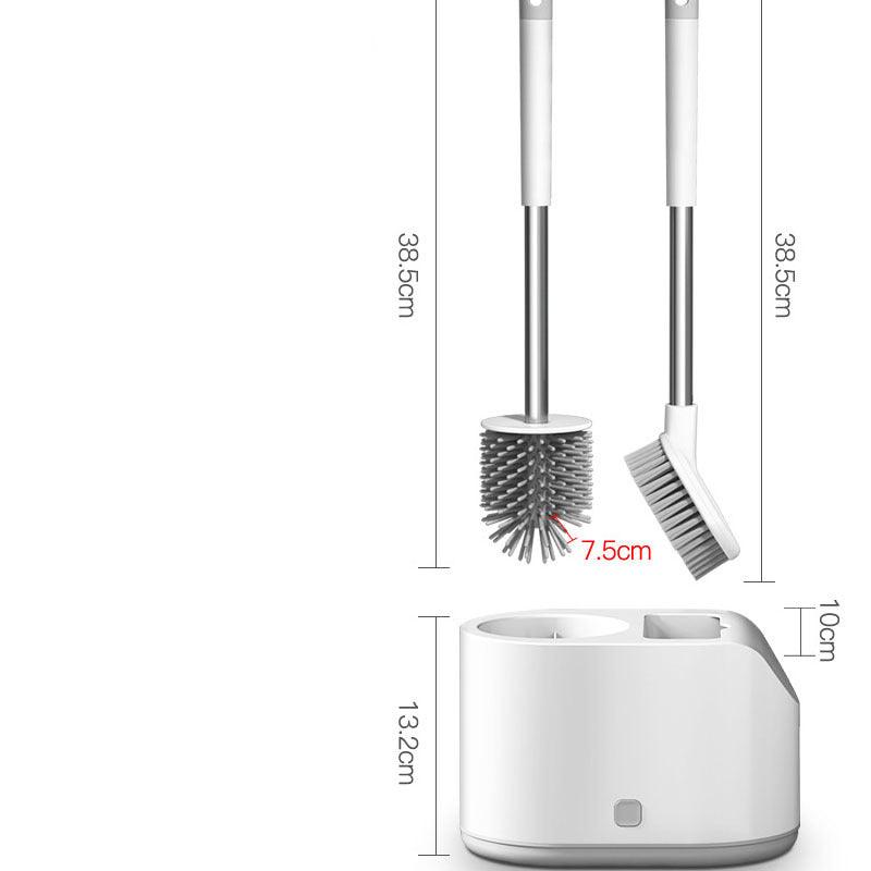 Bathroom Silicone Toilet Brush Long Handle Cleaning Tool Househood Bathroom Accessories - Pacisia
