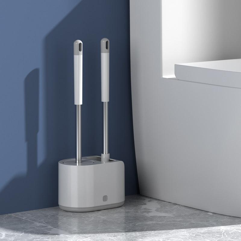Bathroom Silicone Toilet Brush Long Handle Cleaning Tool Househood Bathroom Accessories - Pacisia