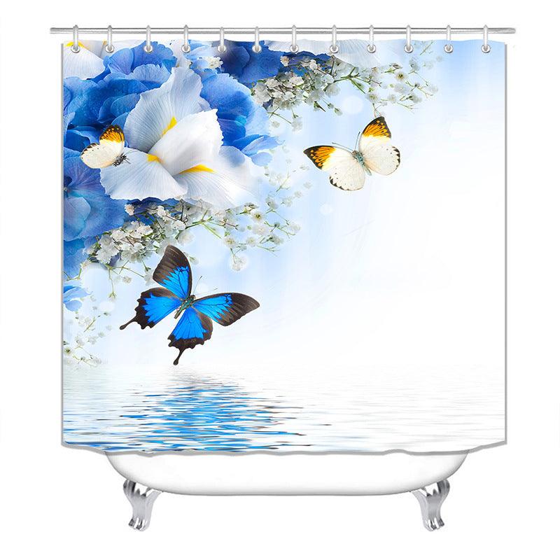 Beautiful Butterfly Fabric Shower Curtain - Pacisia