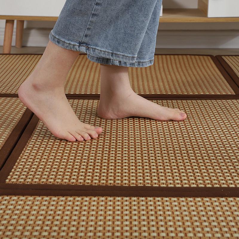 Bedside Carpet Patchwork Mat Rattan Summer Sky - Pacisia