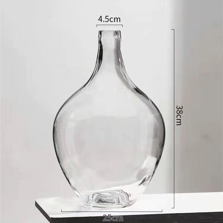Big Glass Vase Living Room Dried Flowers Nordic Ins Style Glass - Pacisia