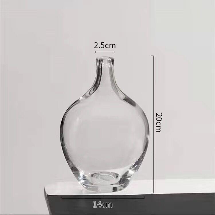 Big Glass Vase Living Room Dried Flowers Nordic Ins Style Glass - Pacisia