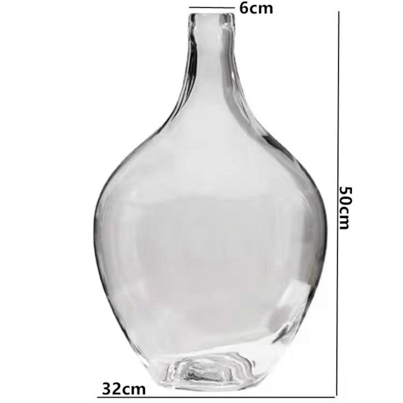 Big Glass Vase Living Room Dried Flowers Nordic Ins Style Glass - Pacisia