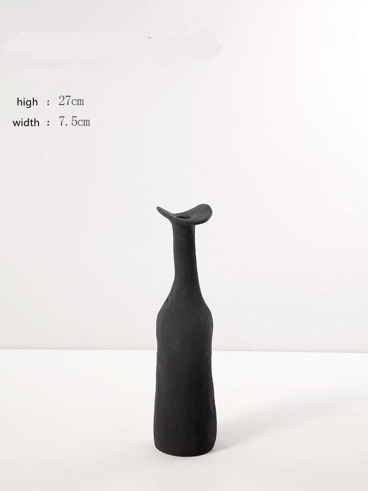 Black And White Creative Ceramic Vase Home Decoration - Pacisia