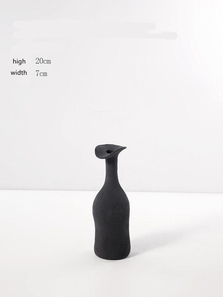 Black And White Creative Ceramic Vase Home Decoration - Pacisia