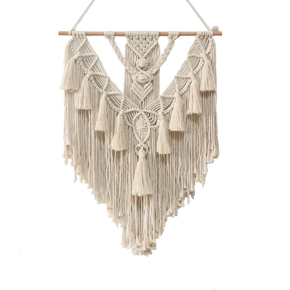 Hand-woven Pendant Macrame Wall Hanging Boho Woven Tapestry Bohemian Crafts Room Decoration Gorgeous Tapestry For Home Decor - Pacisia