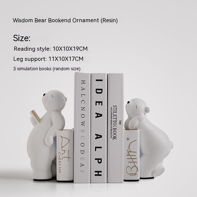 Bookend Wine Cabinet TV Cabinet Study Crafts Decoration - Pacisia