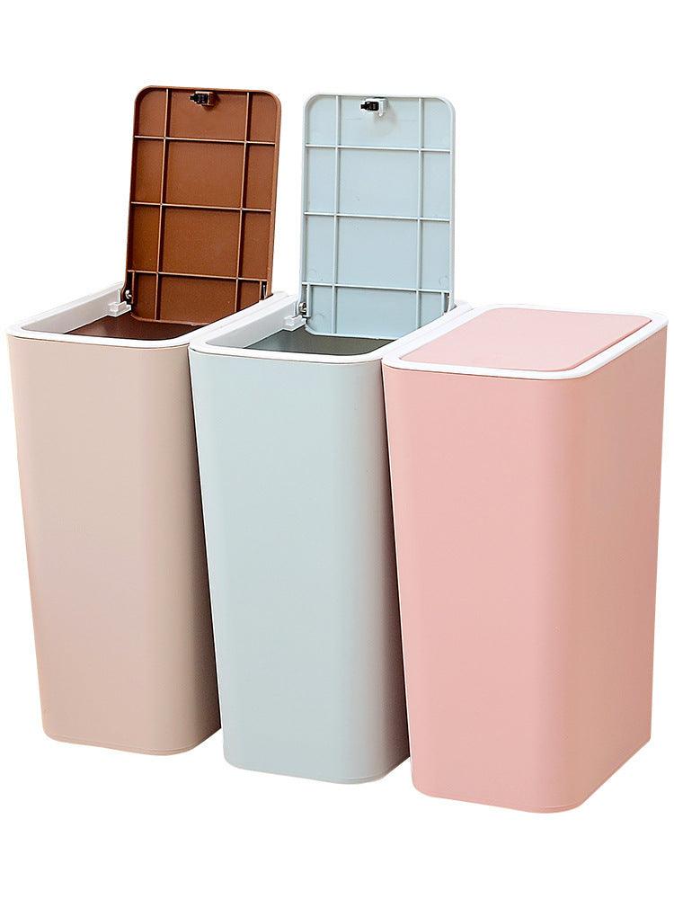 Bullet Cover Household Plastic Trash Can - Pacisia