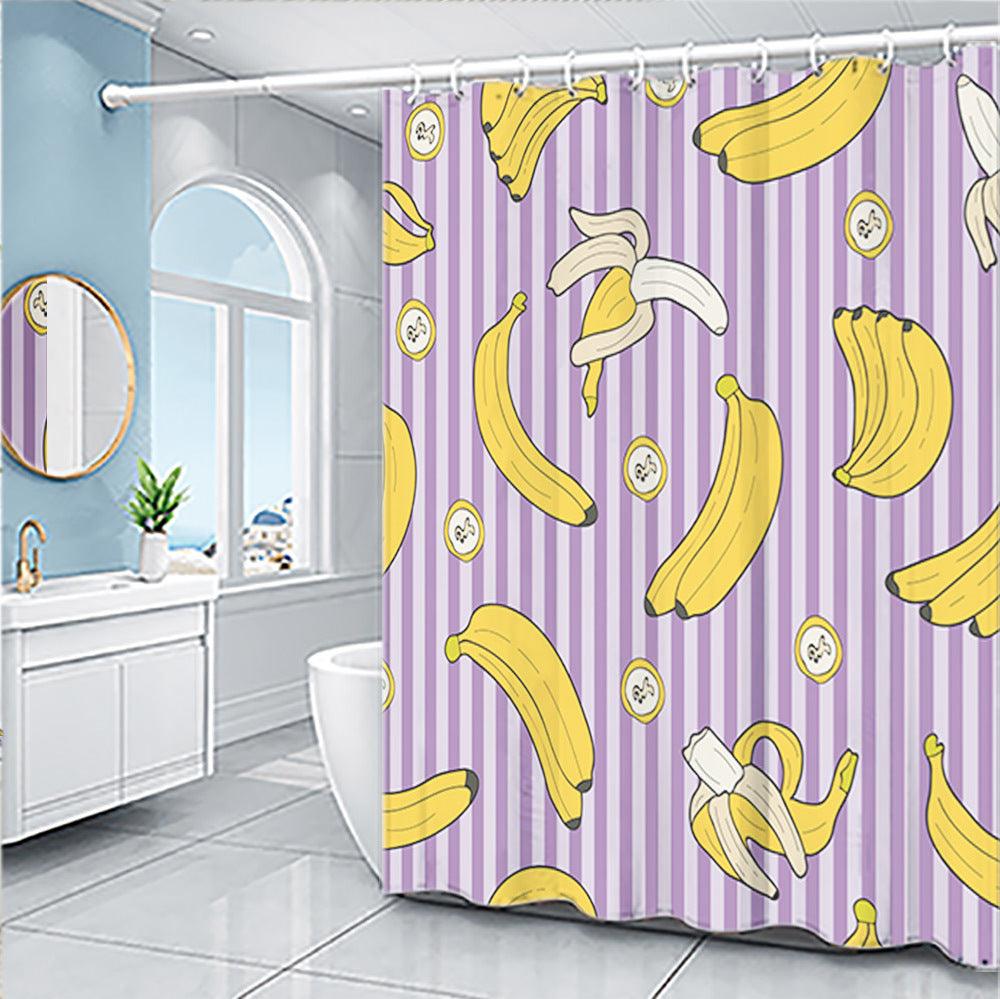 Cartoon Fruit Series Shower Curtain Set - Pacisia
