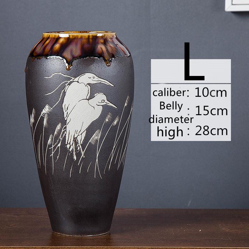 Ceramic Handmade Vase Home Living Room Decoration Creative Ornaments - Pacisia