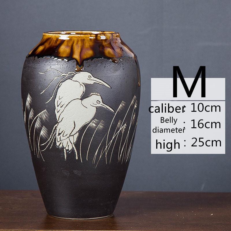 Ceramic Handmade Vase Home Living Room Decoration Creative Ornaments - Pacisia