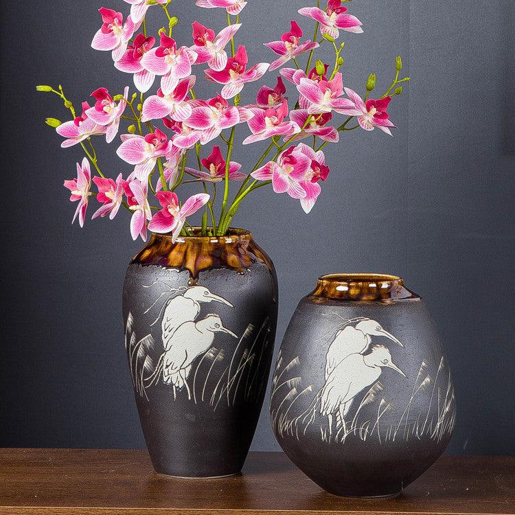 Ceramic Handmade Vase Home Living Room Decoration Creative Ornaments - Pacisia