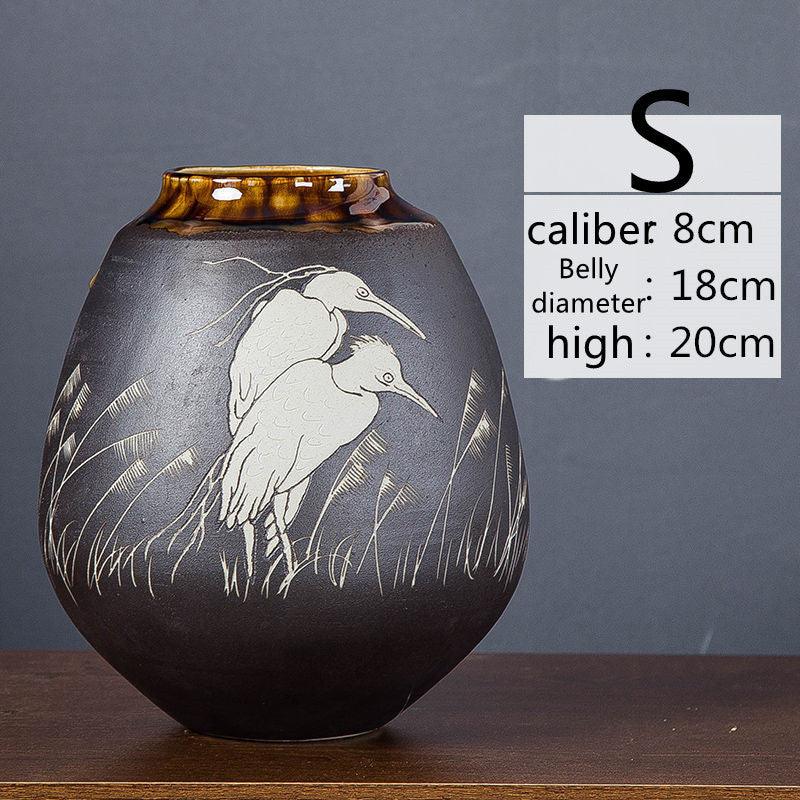 Ceramic Handmade Vase Home Living Room Decoration Creative Ornaments - Pacisia