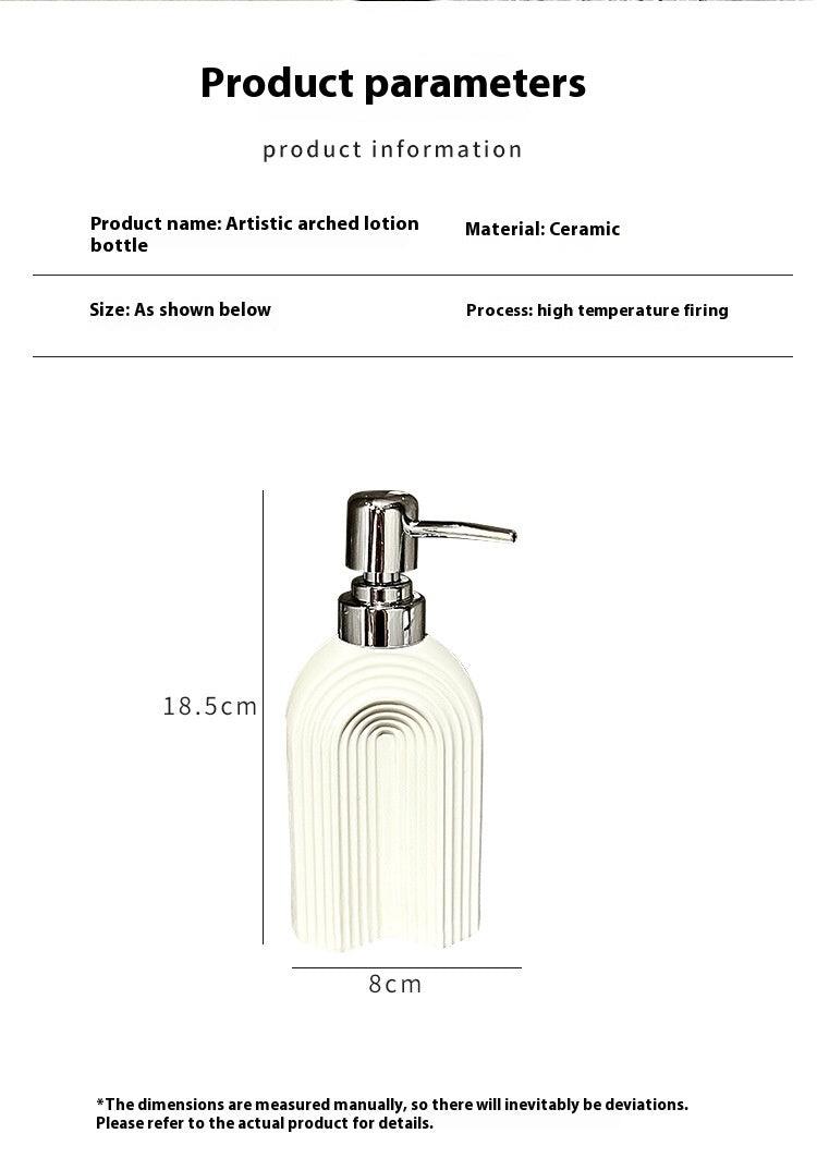 Ceramic Large Capacity Shower Gel Shampoo Travel Bottle Ceramic Large Capacity - Pacisia