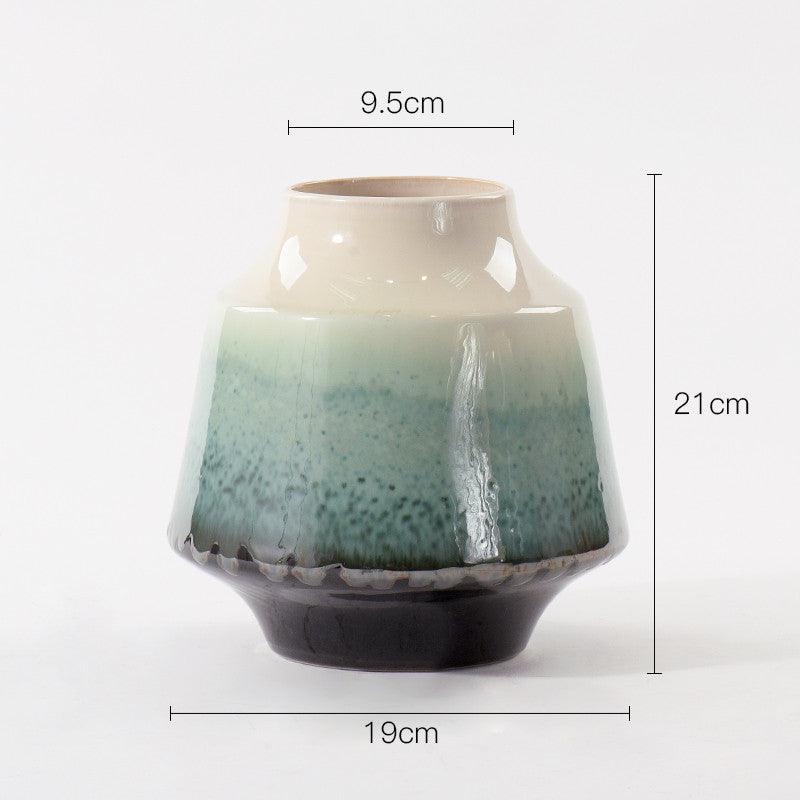 Ceramic Vase Living Room Dining Table Antique Japanese Floral Flower Arrangement Ornaments - Pacisia