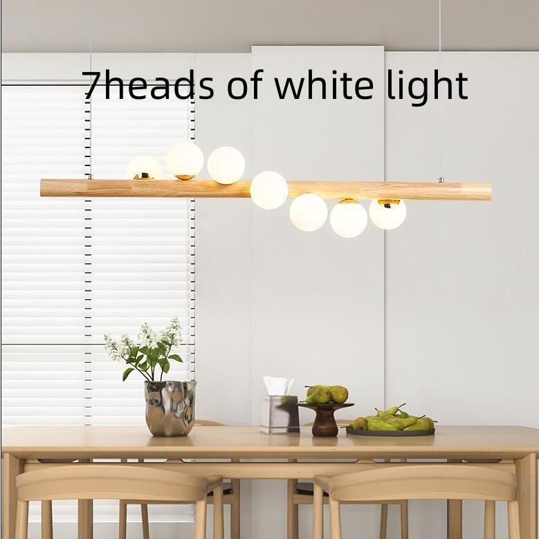 Chandelier Solid Wood Modern Minimalist Log - Pacisia