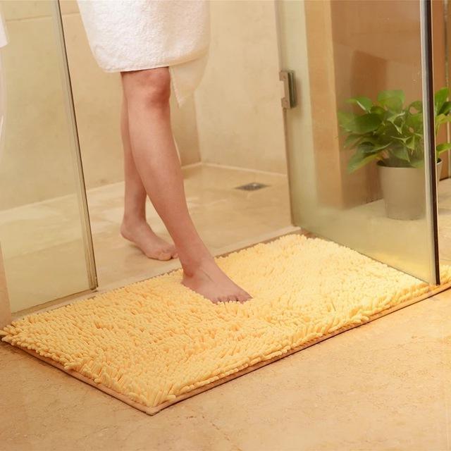 Chenille Absorbent Bathroom Non-slip Floor Mat - Pacisia