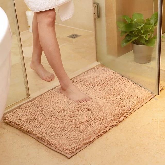 Chenille Absorbent Bathroom Non-slip Floor Mat - Pacisia