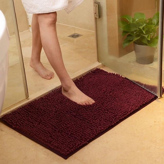 Chenille Absorbent Bathroom Non-slip Floor Mat - Pacisia