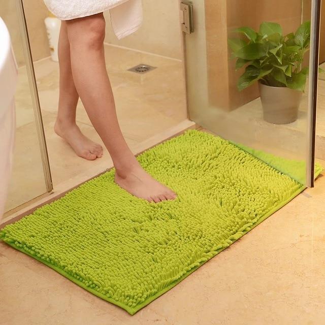 Chenille Absorbent Bathroom Non-slip Floor Mat - Pacisia